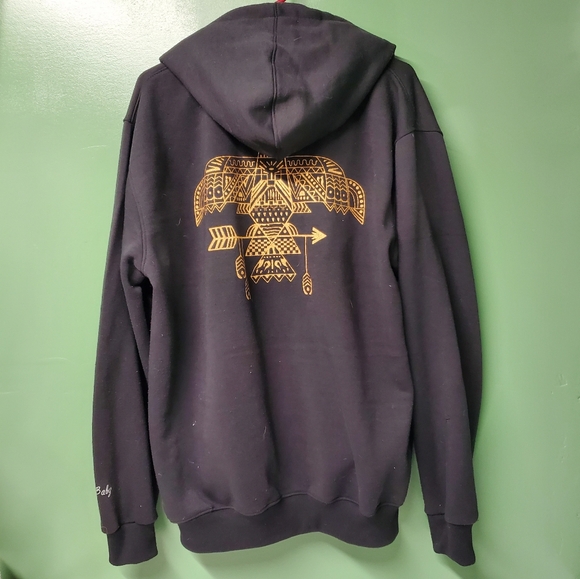 Bape Black and Gold Zip Up Sweater - Picture 3 of 5